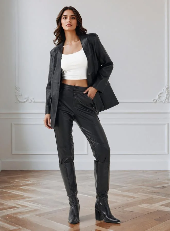 Iconic Iconic Jacket with Button Closure and Pockets